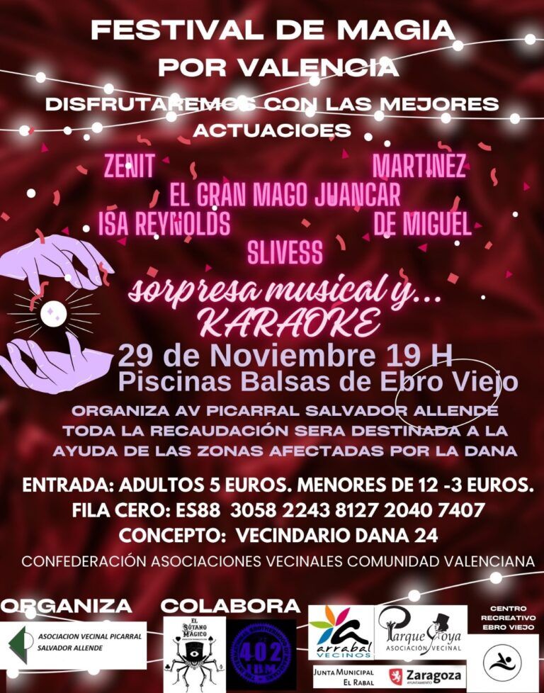 Festival de Magia por Valencia en las piscinas de Ebro Viejo