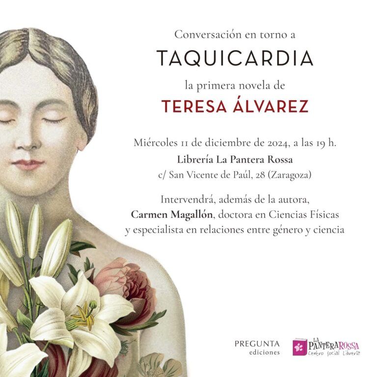 TAQUICARDIA,  PRESENTACION PRIMERA NOVELA TERESA ALVAREZ