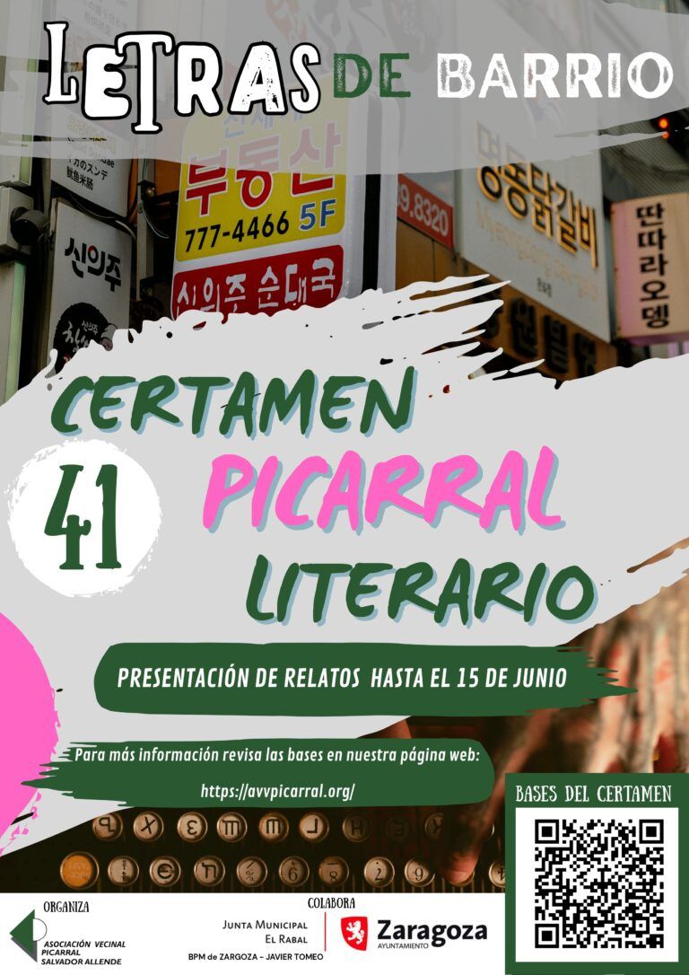 Ya está aquí el LXI Certamen Picarral Literario: Os animamos a participar