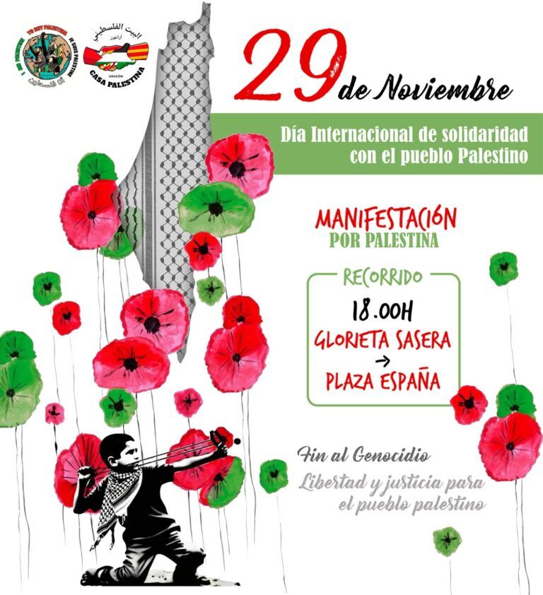 29N, día internacional solidaridad con el pueblo Palestino