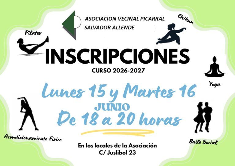 Proxima apertura inscripciones actividades comisión de mujeres, curso 2026-2027