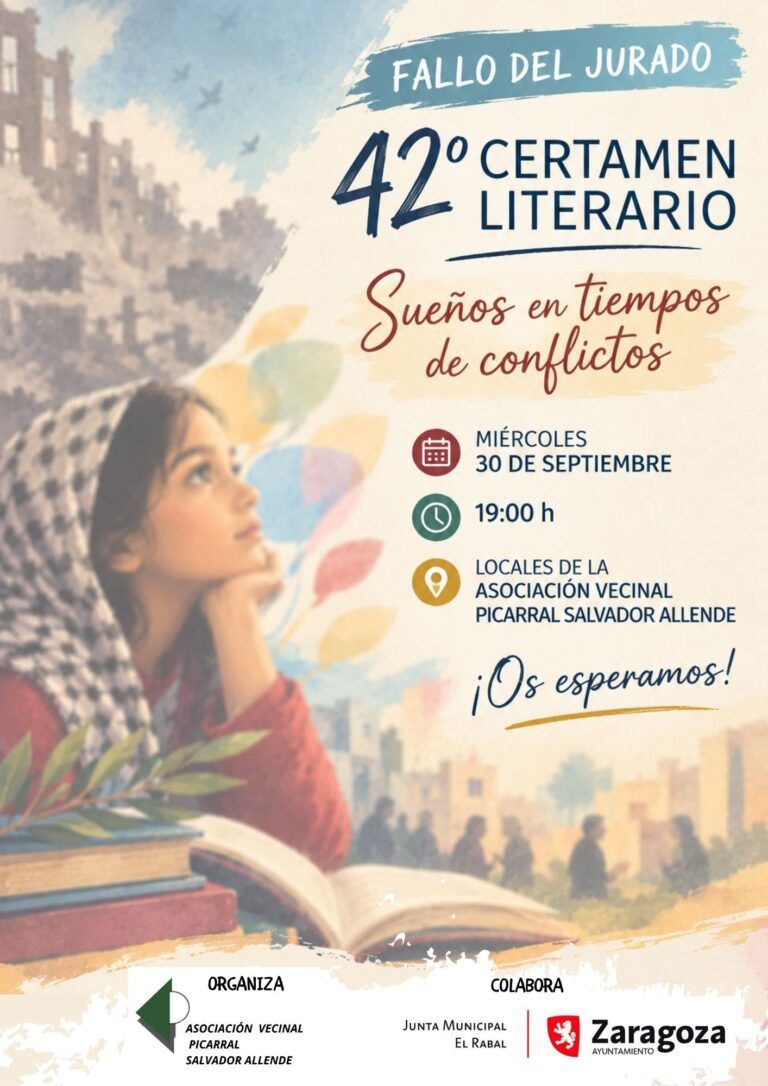 Invitación fallo del jurado 42ª Certamen Literario Picarral
